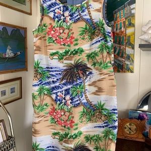 Talbots Hawaiian Themed Tropical Dress